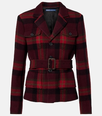 Plaid wool-blend tweed blazer | Polo Ralph Lauren