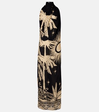 Musical Flower floral silk maxi dress | Johanna Ortiz