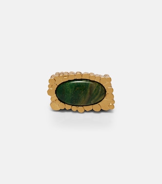 Wisp embellished gold-plated ring | Zimmermann