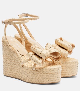 Sandali espadrillas Le Cadeau in rafia con zeppa | Mach & Mach