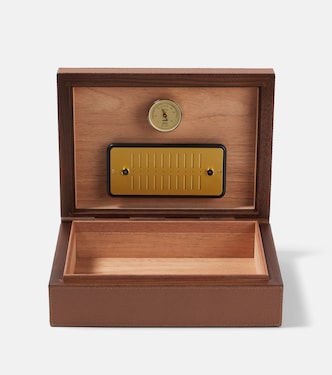 Santiago leather and wooden cigar box | Giobagnara