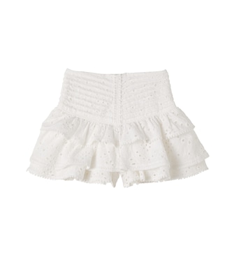 Alizee broderie anglaise cotton skort | Poupette St Barth Kids