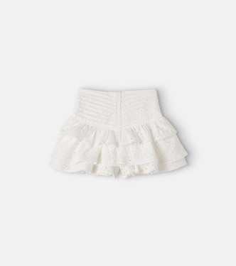 Alizee broderie anglaise cotton skort | Poupette St Barth Kids