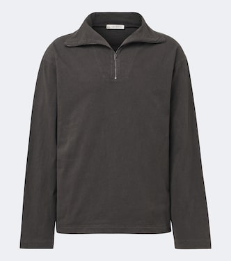 Marcielo cotton half-zip top | The Row