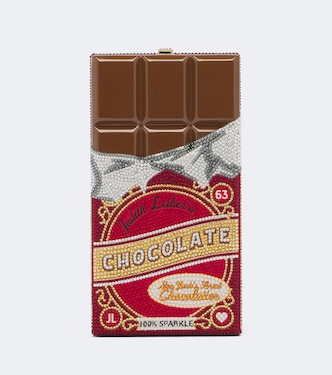 Candy Bar Milk Chocolate embellished clutch | Judith Leiber Couture