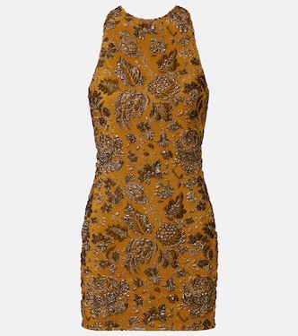Floral brocade minidress | Saint Laurent