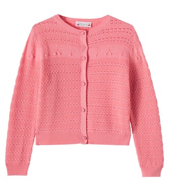 Mia embroidered wool and cotton cardigan | Bonpoint