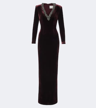 Embellished velvet gown | Roland Mouret