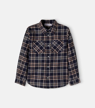 Altman checked cotton shirt | Bonpoint