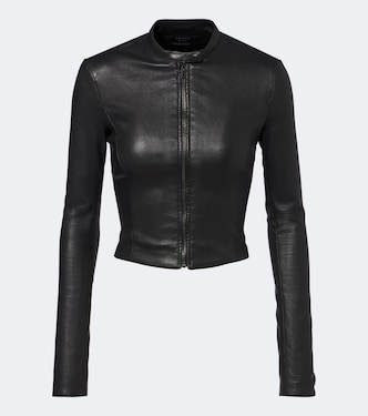 Cropped leather jacket | Gucci