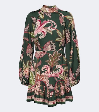 Arabesque Paradise floral pleated minidress | Farm Rio