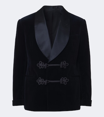 Smokingjacke aus Baumwollsamt mit Seide | Ralph Lauren Purple Label
