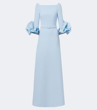 Belisa belted ruffled crêpe gown | Safiyaa