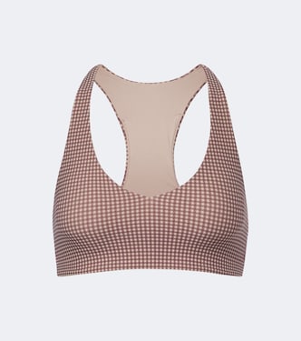 Palacio Getta gingham sports bra | The Upside