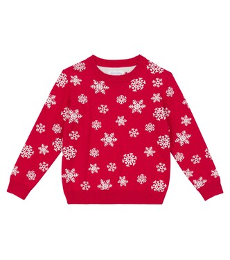 Snowflake intarsia-knit sweater | Rachel Riley