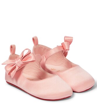 Baby Lou Babe satin ballet flats | Christian Louboutin Kids