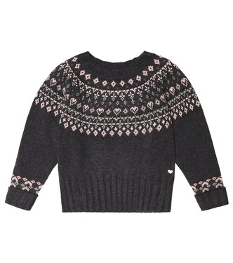 Jacquard virgin wool sweater | Tartine et Chocolat