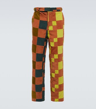 Patchwork corduroy pants | Bode