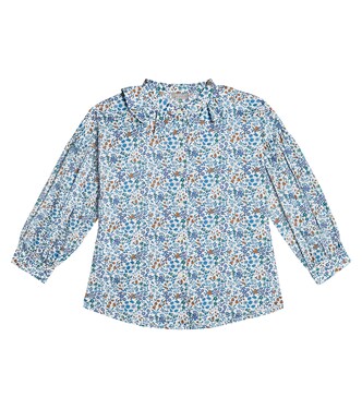 Floral cotton poplin shirt | Il Gufo