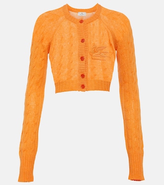 Pegaso cable-knit cashmere cardigan | Etro