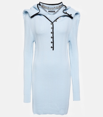 Chain-embellished wool minidress | Y/Project