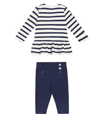 Baby striped cotton top and leggings set | Polo Ralph Lauren Kids