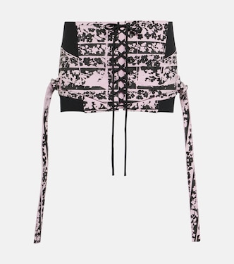 Minifalda Lethal de sarga con cordones | KNWLS