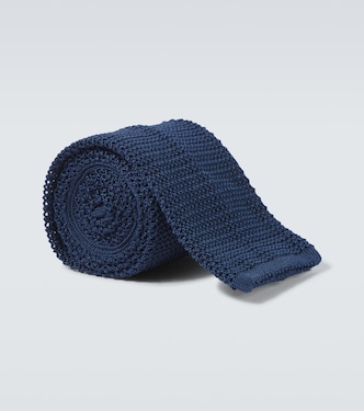 Knitted silk tie | Rubinacci