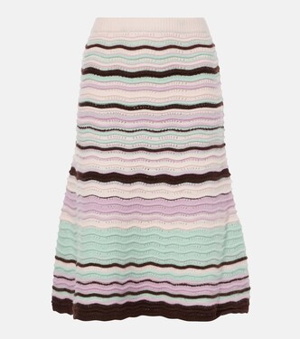 Striped midi skirt | Susan Fang
