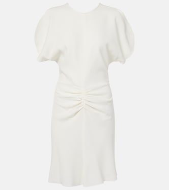 فستان قصير بتفاصيل زمزمة | Victoria Beckham