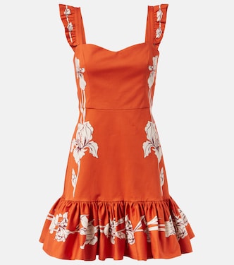 Gingerbread cotton-blend minidress | La DoubleJ