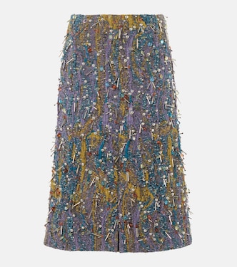 Jupe crayon à ornements | Dries Van Noten