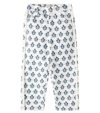 Leros floral cotton straight pants | The New Society