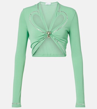 Cutout embellished crop top | Rabanne