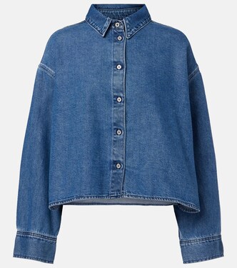 Nina cropped denim shirt | 7 For All Mankind