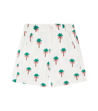 Açaízeiro printed cotton shorts | Fábula