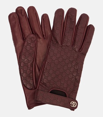 Guantes de piel con GG | Gucci
