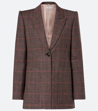 Checked virgin wool blazer | Chloé