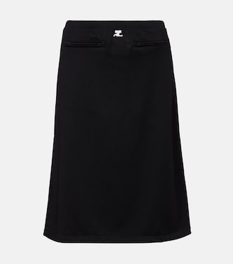 Interlock Tracksuit midi skirt | Courrèges