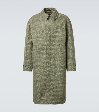 Printed poplin car coat | Gucci