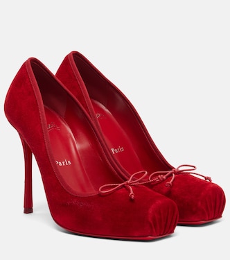 Cassia Nodo 100 suede pumps | Christian Louboutin
