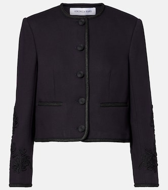 Chaqueta cropped Latrell bordada | Veronica Beard