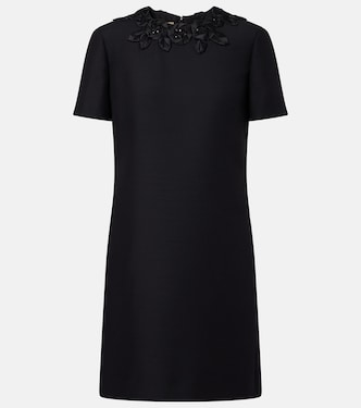 Embellished wool and silk minidress | Valentino