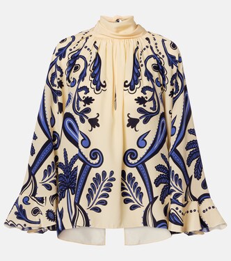 Paisley silk blouse | Johanna Ortiz
