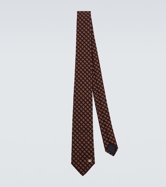 VLogo silk jacquard tie | Valentino Garavani