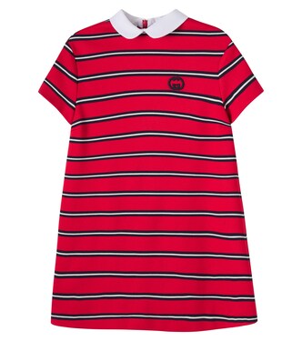 Interlocking G striped polo dress | Gucci Kids