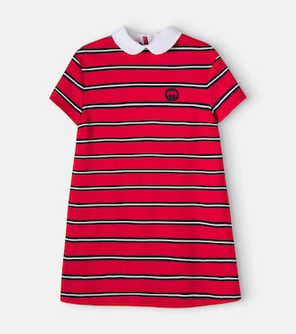 Interlocking G striped polo dress | Gucci Kids