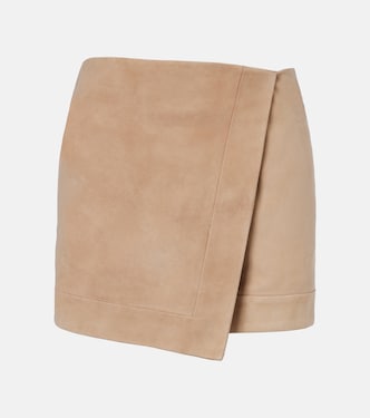 Suede wrap skirt | Balmain