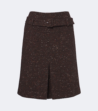Belted wool-blend miniskirt | Shushu/Tong