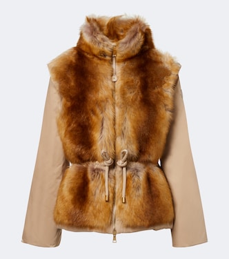 Blaireau shearling-trimmed down jacket | Moncler